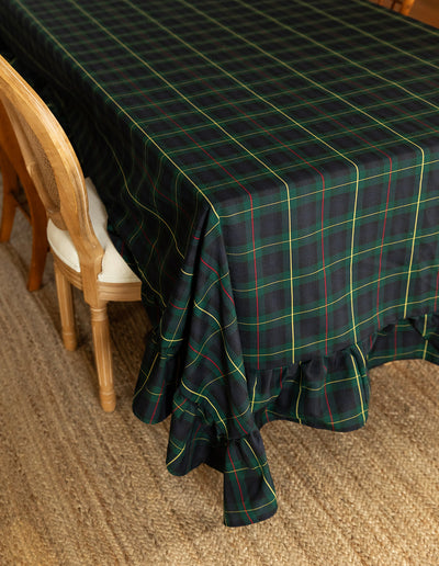 The Ruffled Tartan Tablecloth