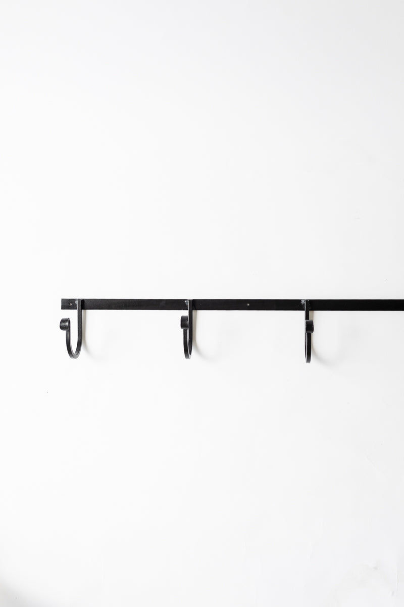 The Wrought Iron Rack with Hooks