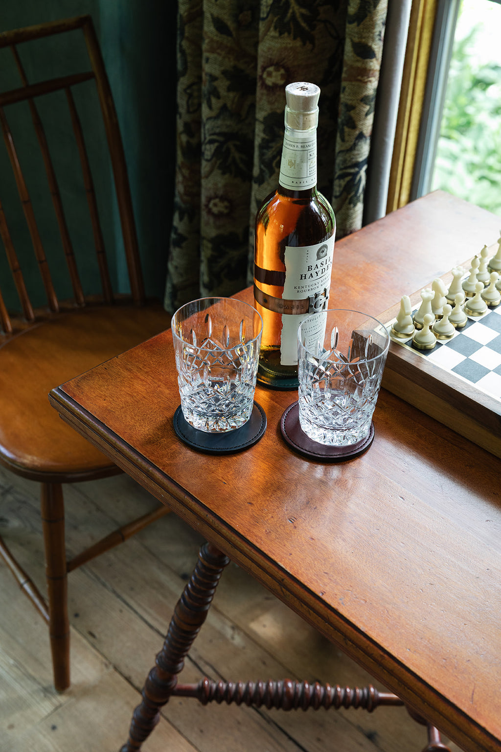 The Premium Leather Coaster Set of 4