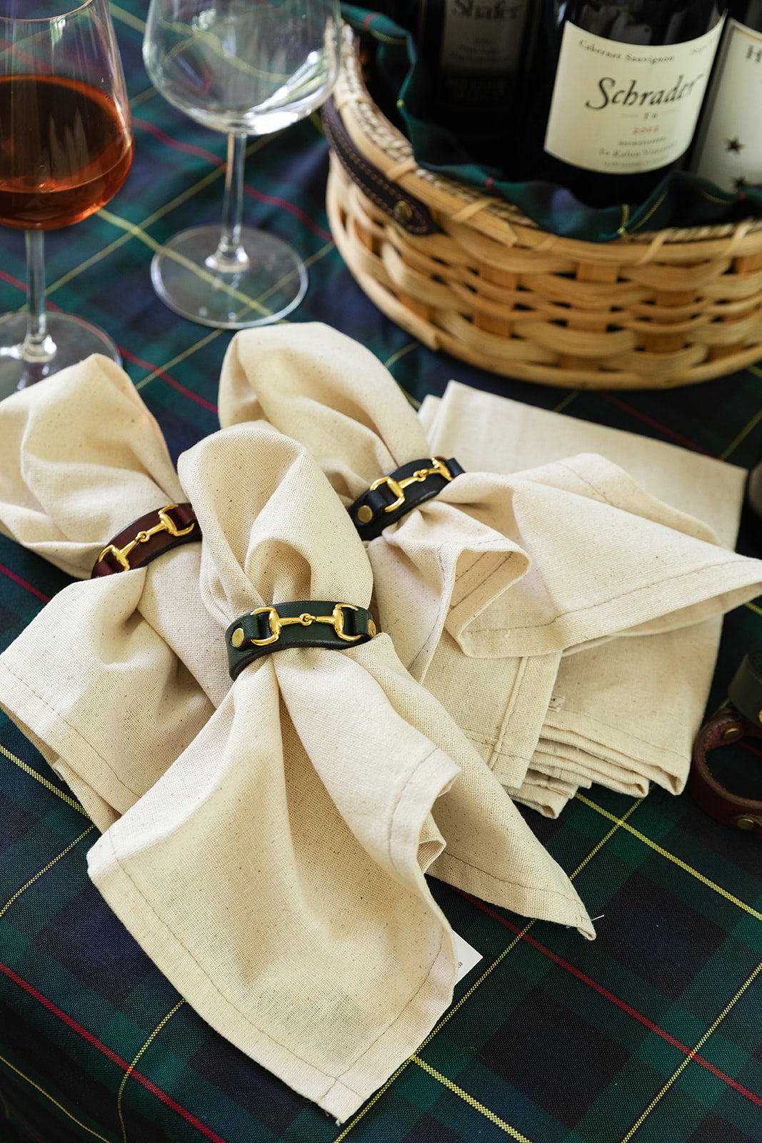 The Premium Leather Horse Bit Napkin Ring