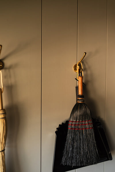 The Black Hand Broom with Oak Handle