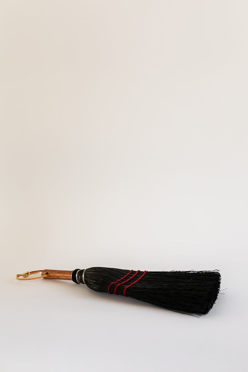 The Black Hand Broom with Oak Handle