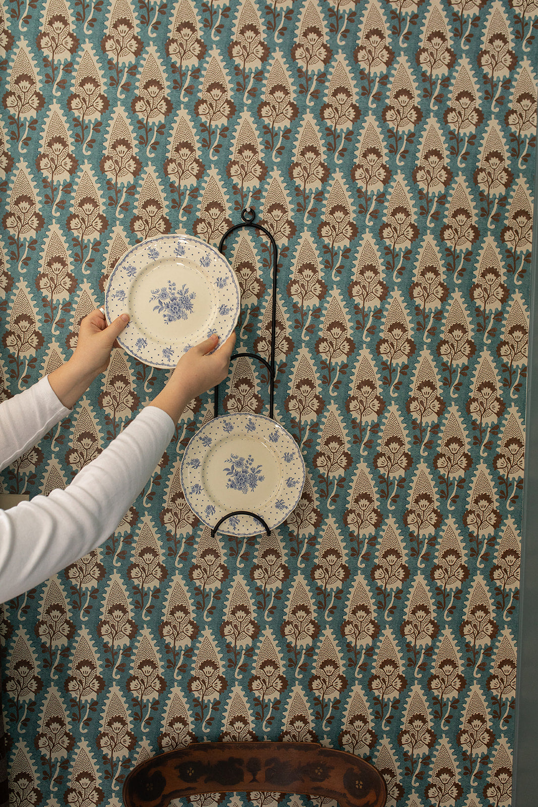 The Wall Mounted Double Plate Holder