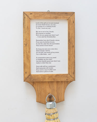 The Cake Tester Poem and Display