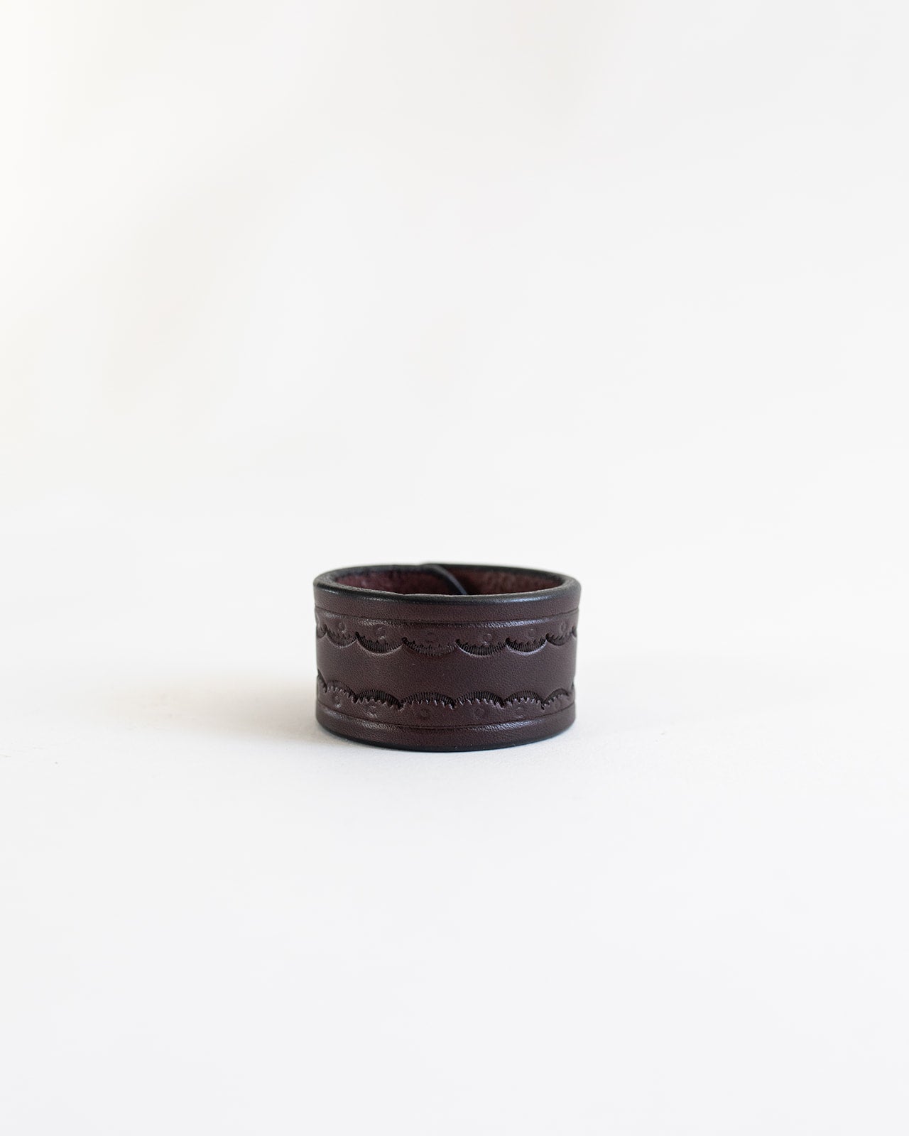 The Hand Stamped Leather Napkin Ring