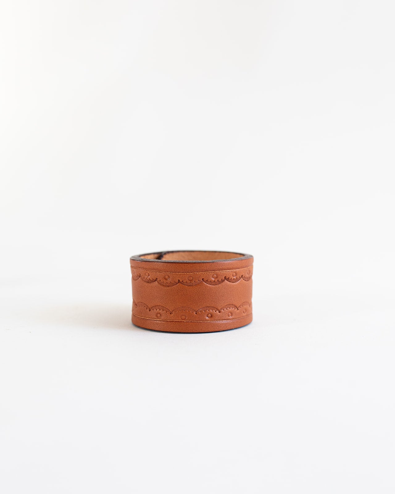 The Hand Stamped Leather Napkin Ring