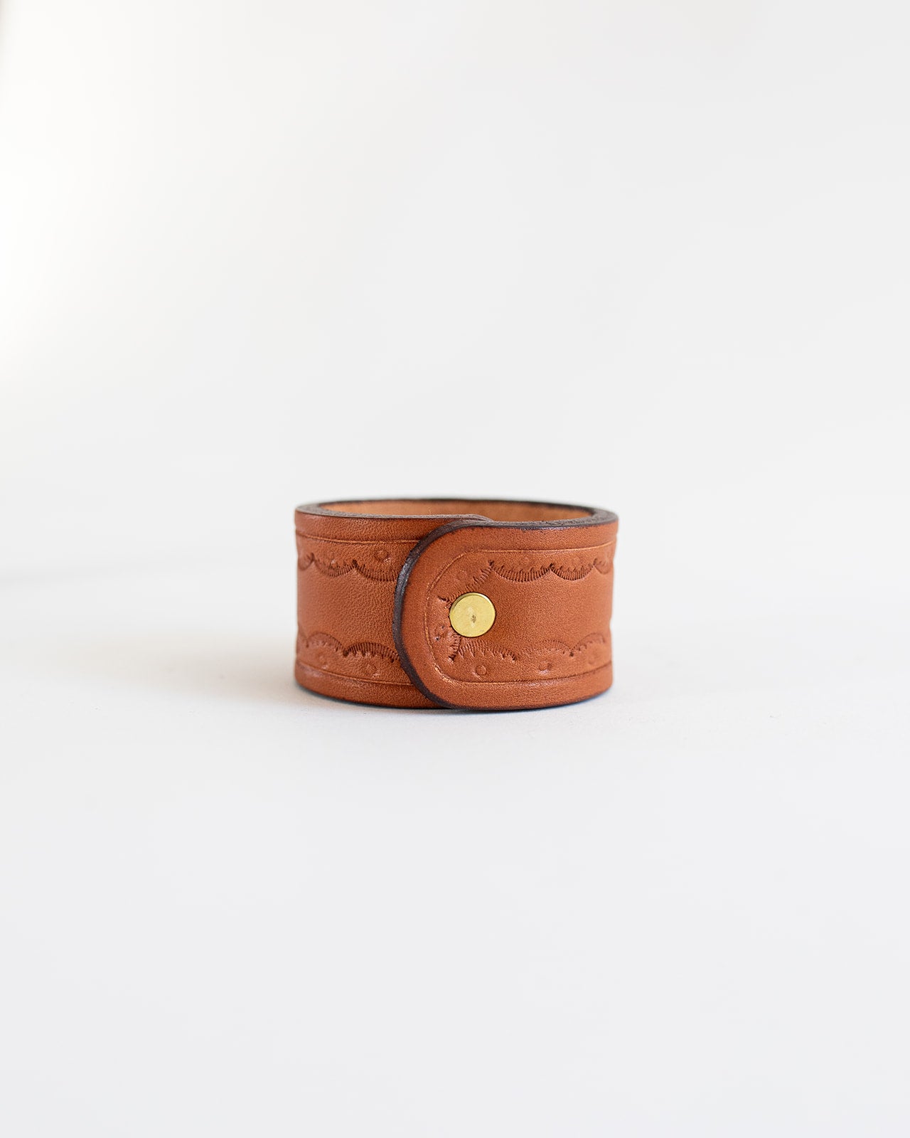 The Hand Stamped Leather Napkin Ring