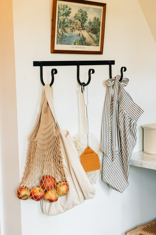 The Wrought Iron Rack with Hooks