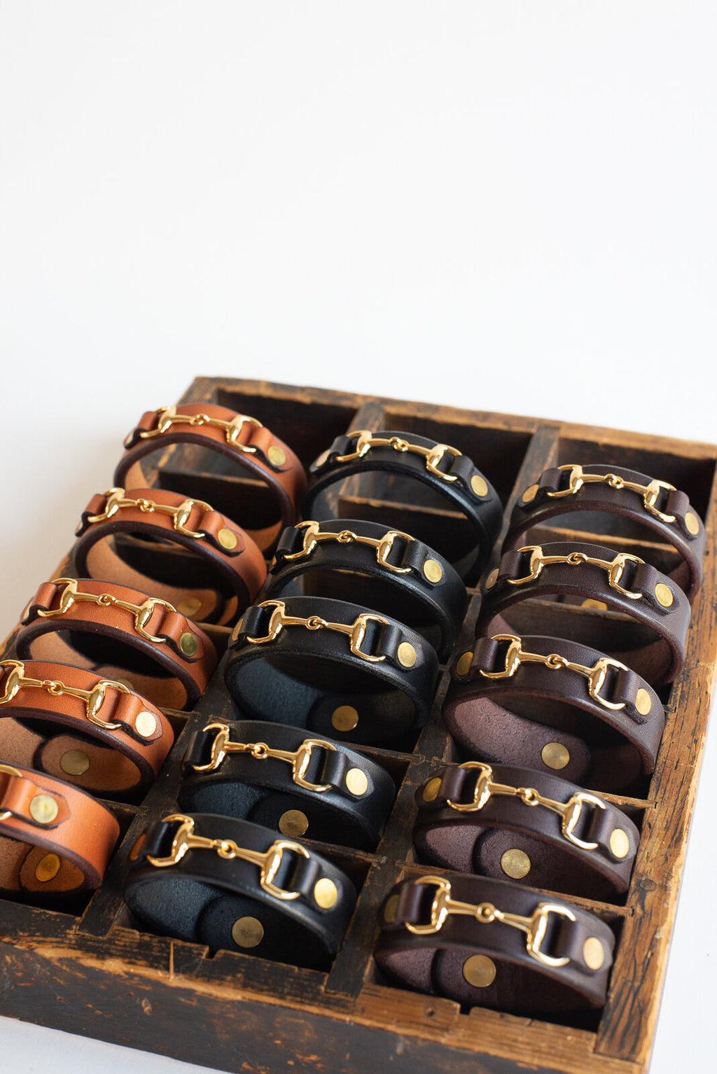The Leather Horse Bit Bracelet
