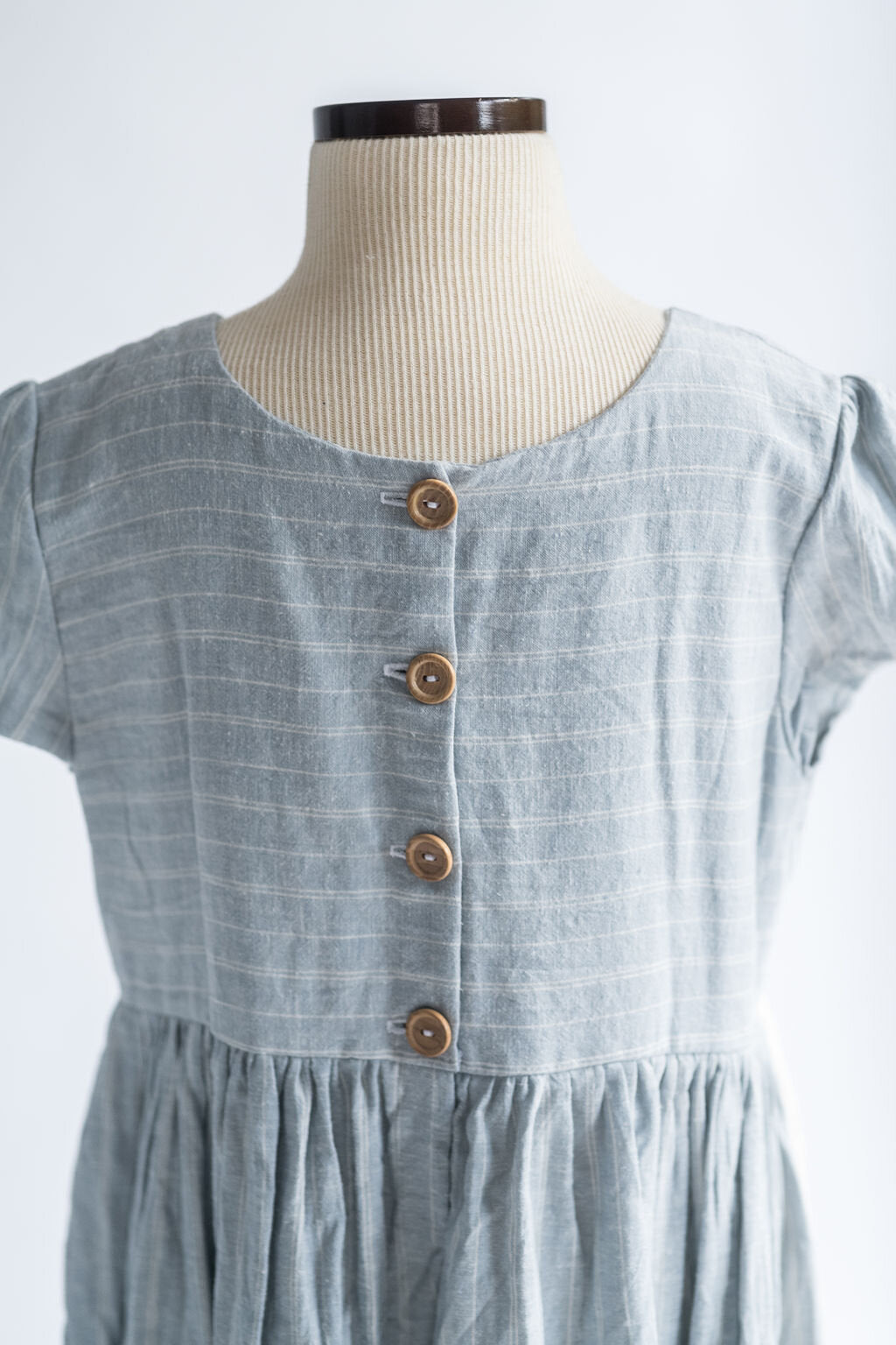 The Backside of the Children's Linen Dress