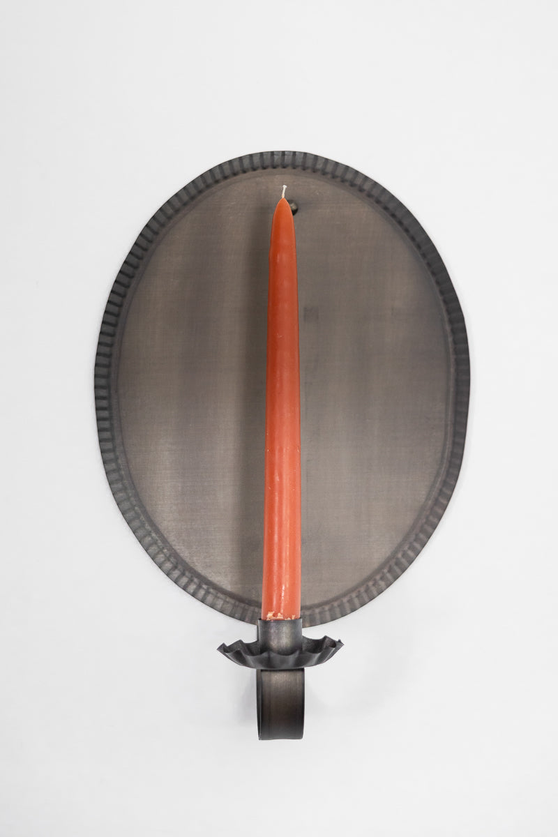 The Oval Sconce with Crimped Edge