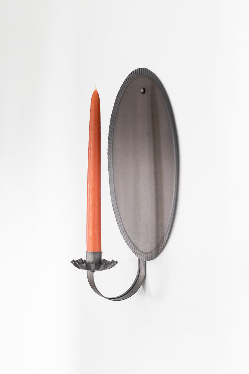 The Oval Sconce with Crimped Edge