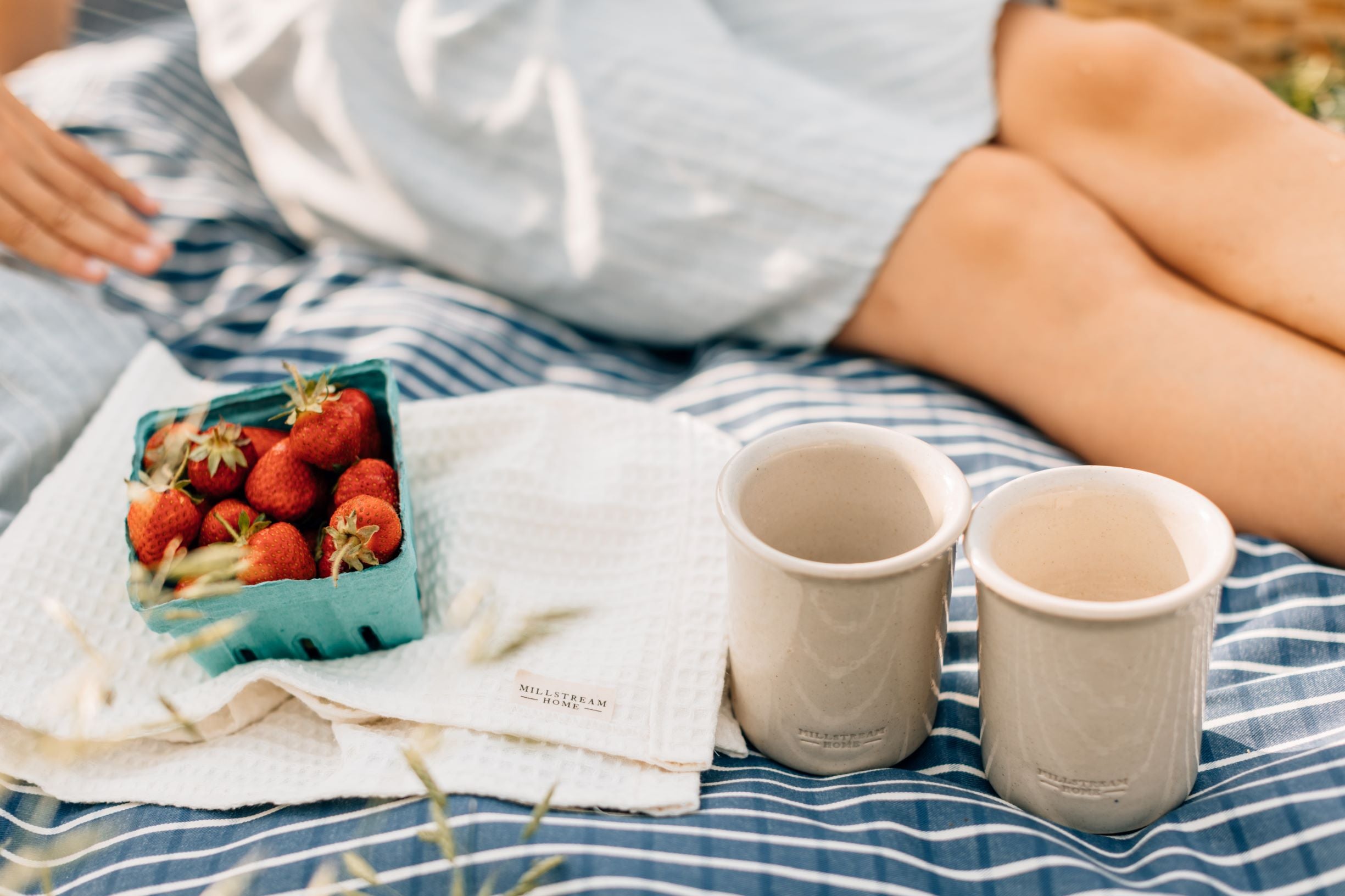 Two Cups on a Blanket