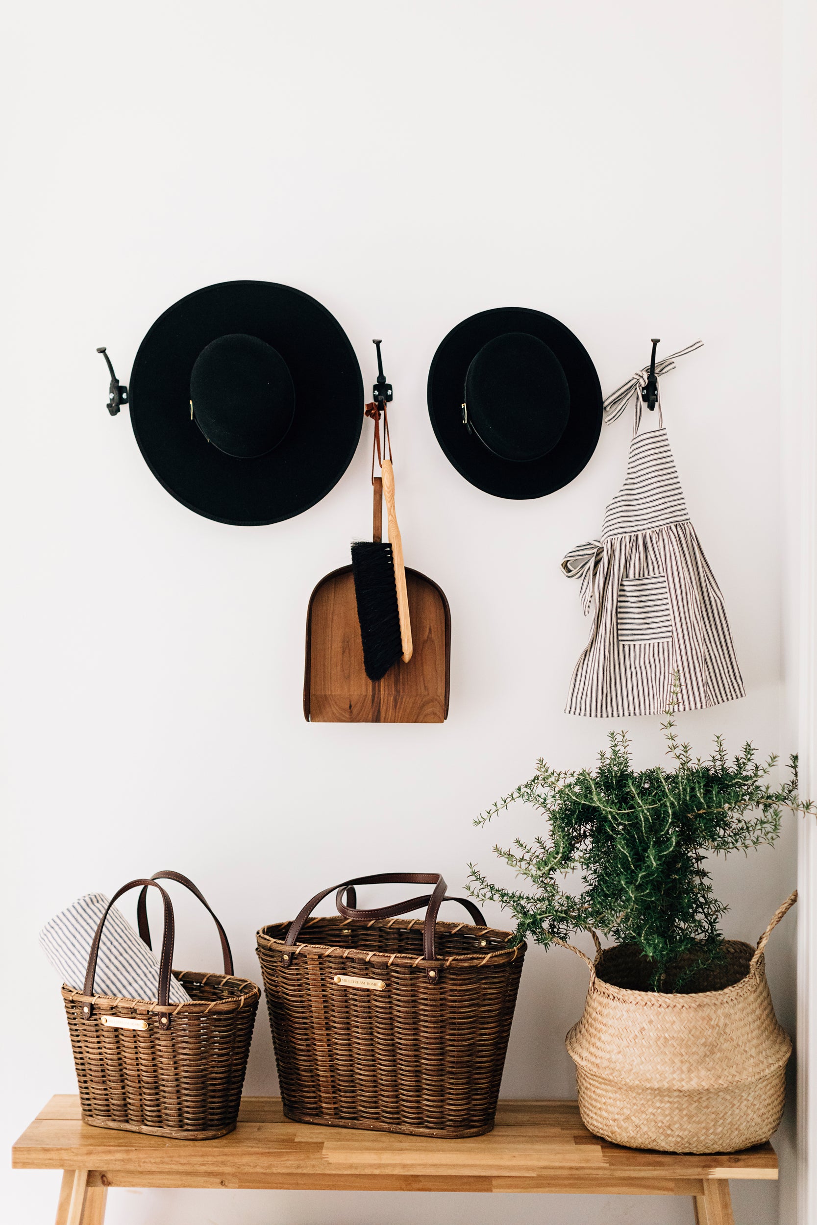 The Wood and Leather Dustpan